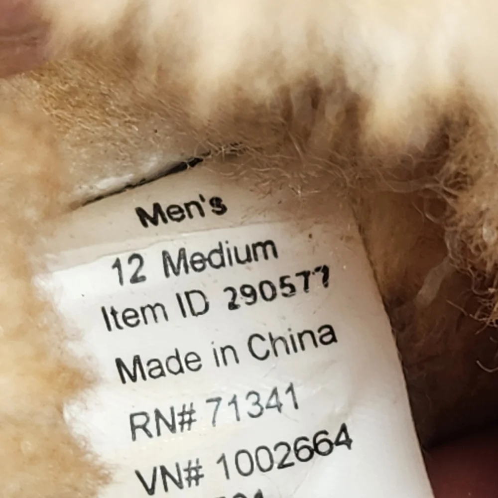 L.L. BEAN Mens Wicked Good Chukka Boot 12 Brown Shearling Lined Shoe Slipper - Picture 4 of 12